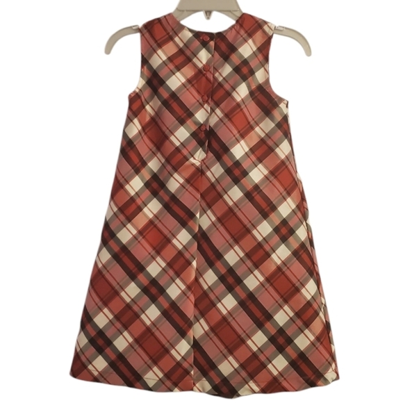 Carter's Girls Holiday Christmas Plaid Dress 6 - Picture 2 of 5